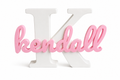Personalised Initial & Name Sign – Custom Handmade 3D Printed Freestanding Decoration