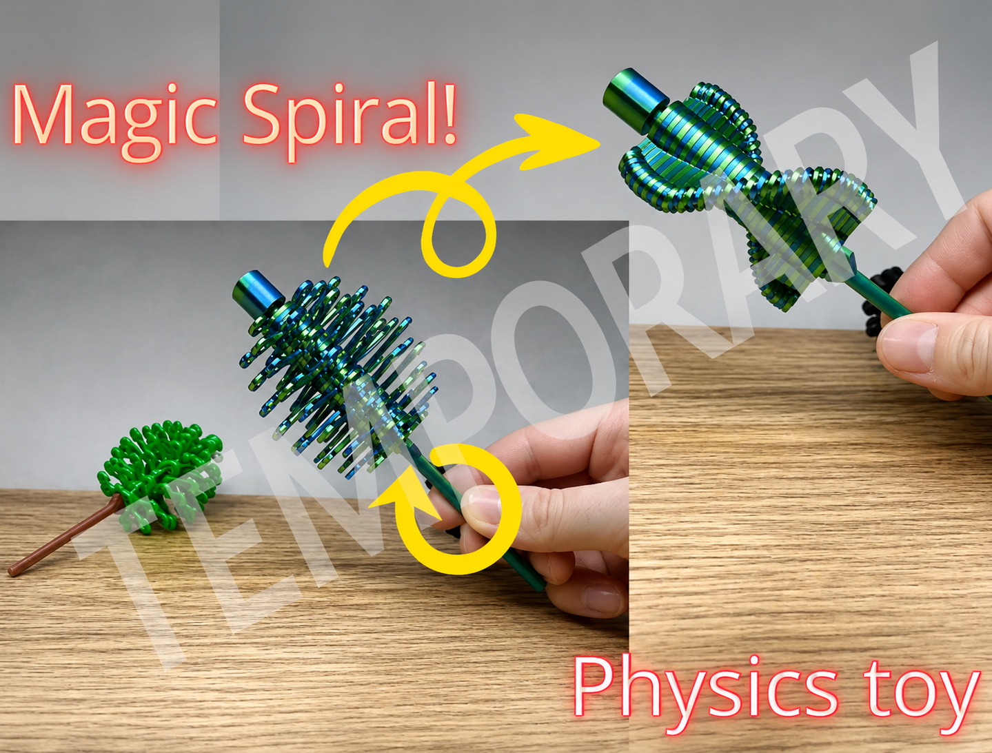 Magic Spiral Physics Toy – Interactive 3D Printed Fidget & Desk Toy