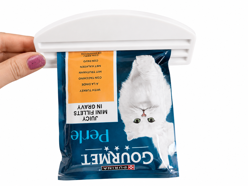 Custom 3D Printed Pet Food Pouch Scraper