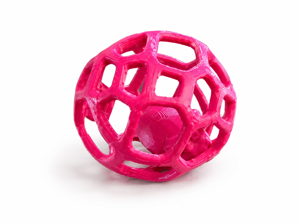 Pack of 2 Interactive Cat Balls – 3D Printed Cat Toys - Custom Colours