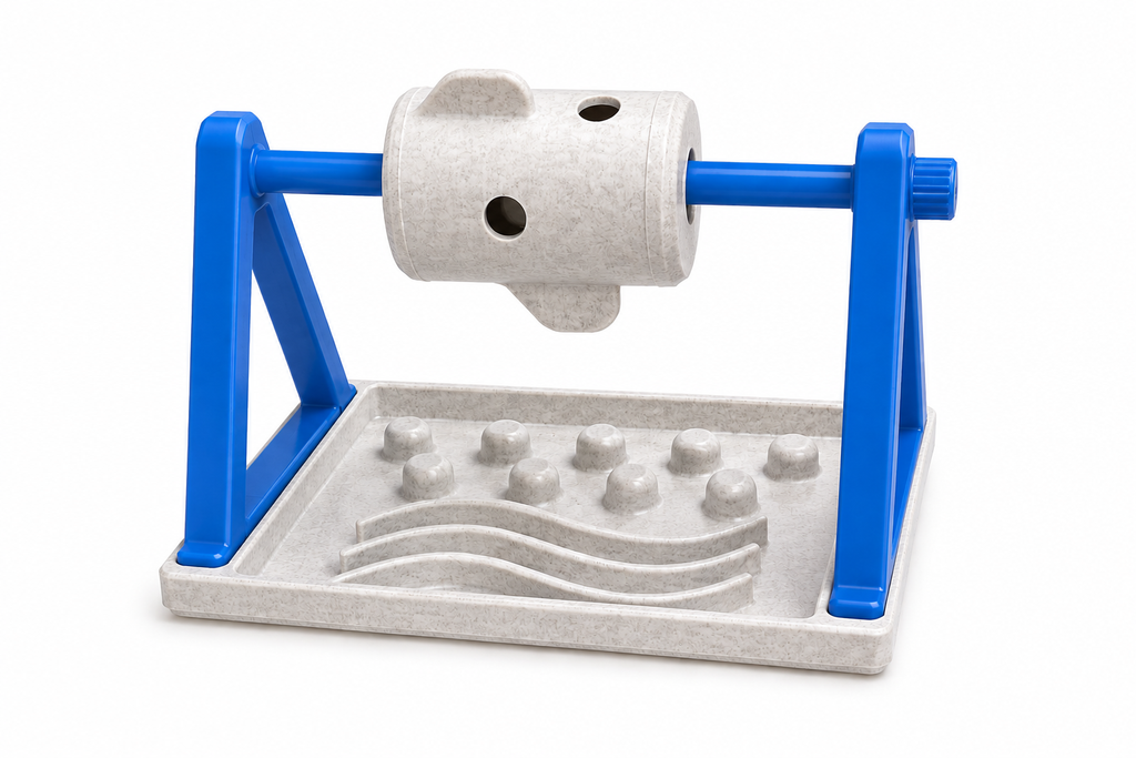 Interactive Cat Treat Puzzle Toy – 3D Printed Enrichment Feeder
