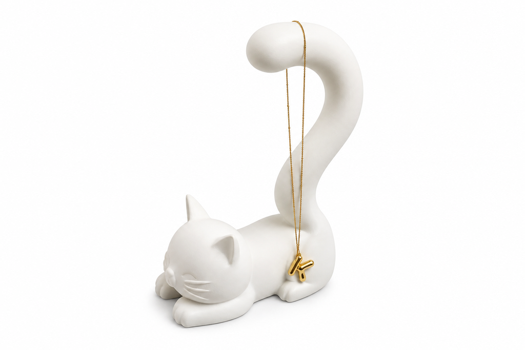 Cat-Shaped Headphone & Accessory Holder – Handmade 3D Printed Stand