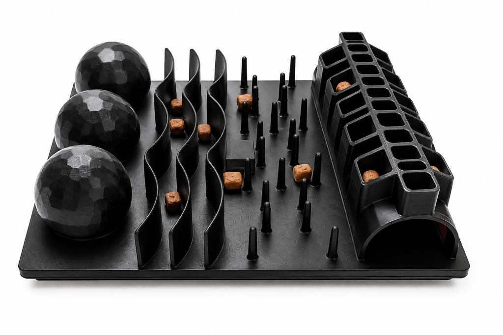 Interactive Cat Activity Tray – Treat Puzzle & Enrichment Feeder