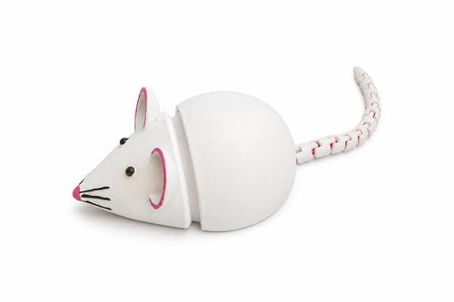 3D Printed Articulated Mouse – Cute Cat Toy / Display Model