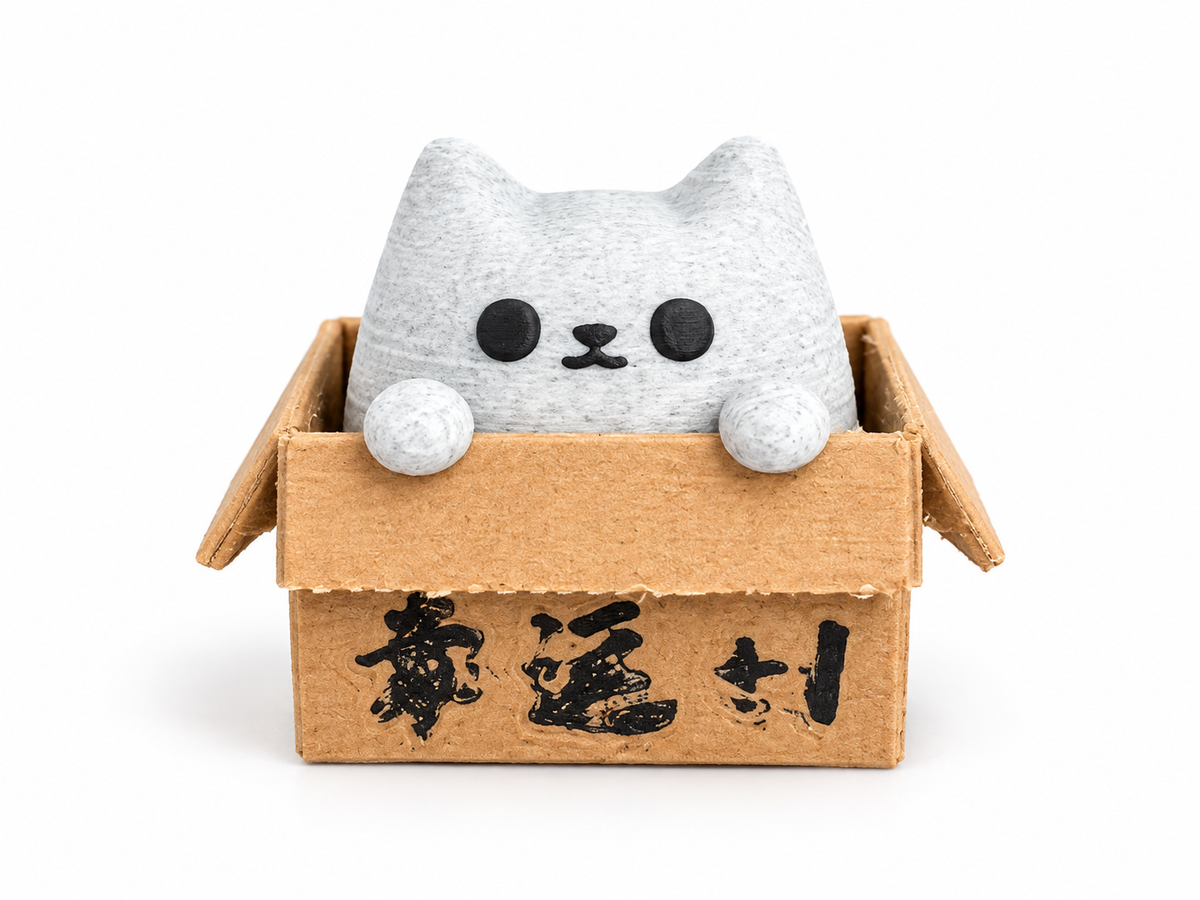 Cute Cat Clicker Fidget Toy – Handmade 3D Printed Sensory Fidget