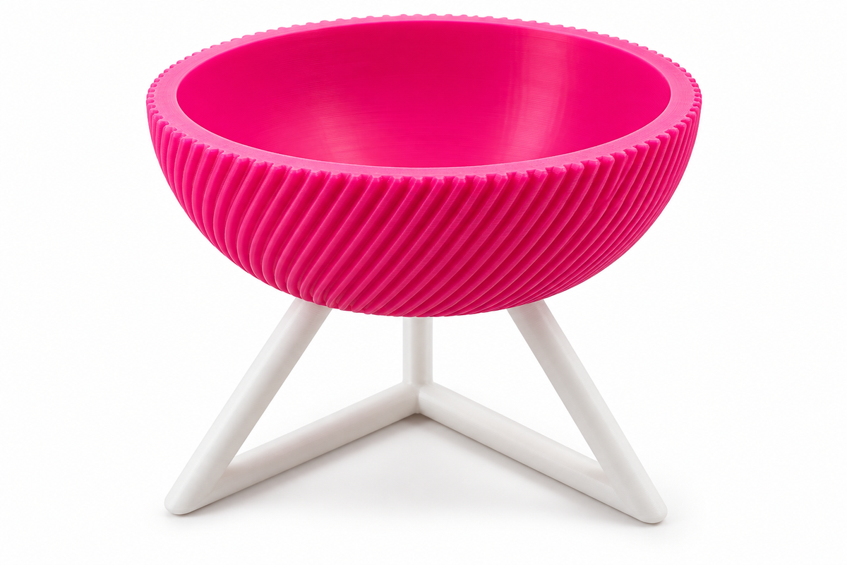 Raised Cat Bowl – Elevated 3D Printed Feeding Bowl