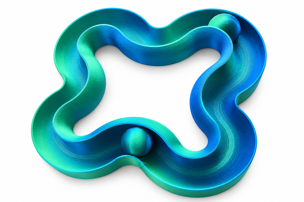 Interactive Cat Ball Track Toy – 3D Printed Enrichment & Activity Toy